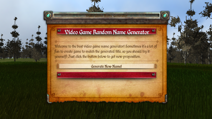 VideoGames Name Generator