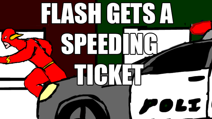 Flash gets a speeding tic