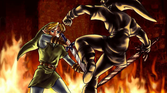 Link vs Dark Link !!!