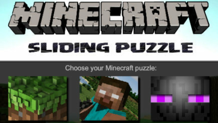 Minecraft Sliding Puzzle