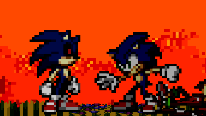 Sonic vs Sonic.Exe (Short First Scene)