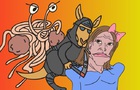 'Flying Spaghetti monster kills Bruce Jenner&quot; - Ninja kangaroo - (Episode 1)