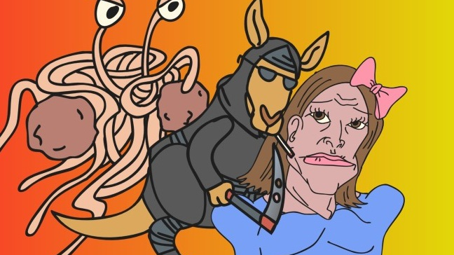'Flying Spaghetti monster kills Bruce Jenner" - Ninja kangaroo - (Episode 1)