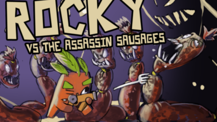 Rocky vs The Assassin Sausages (WebGL)