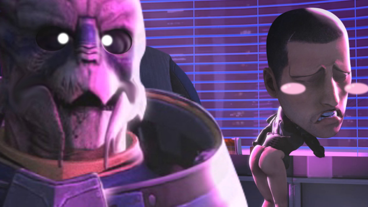 When you want senpai to notice you so bad_MASS EFFECT ANIMATION