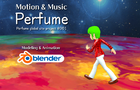 Blender 3D animation Perfume global site project #001 motion capture data &amp; music data