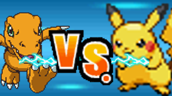 FIGHTERS: Pikachu vs Agumon