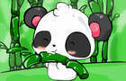 [Really Short Animation] little panda eating bamboo
