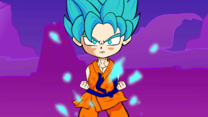 [Short Animation] Goku SSJ God transformation