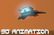 Spaceship flight 3D Animation