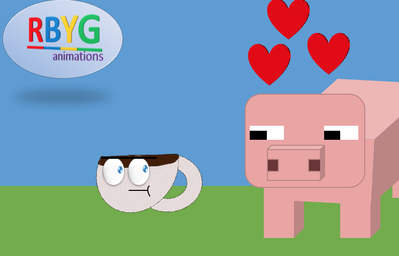 Tea Cup Pig Love (Minecraft Animation)