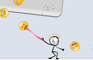 Angry Stick texting (By HArem King)