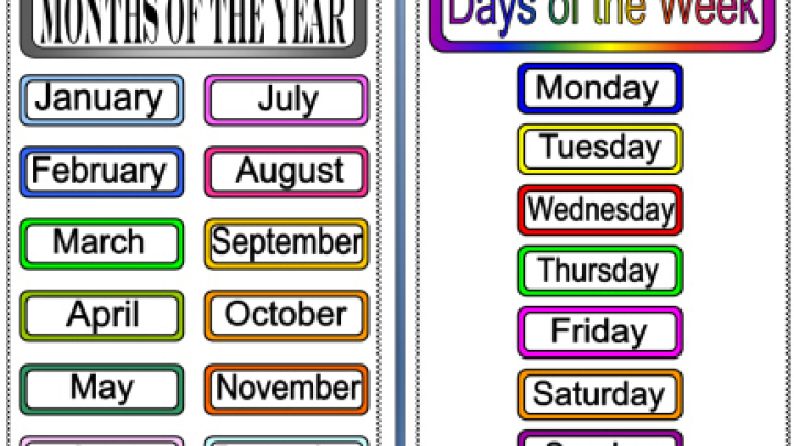 Days and months in Albanian language