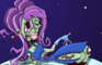 Zombie Girl: Video Cartoon Illustration