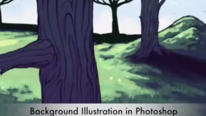 Backgrounds for Animation: Photoshop CC: Meadow