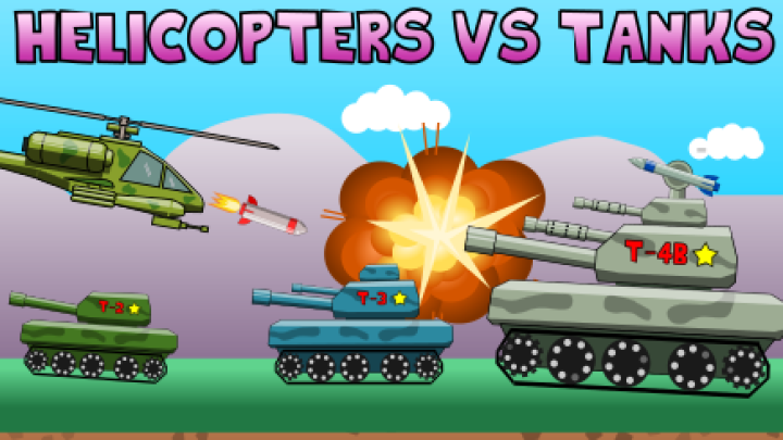 Helicopter vs Tanks