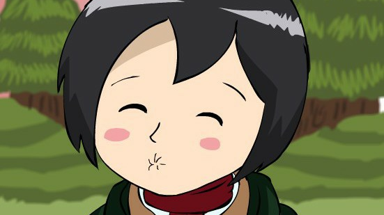 Mikasa tries to kiss Eren