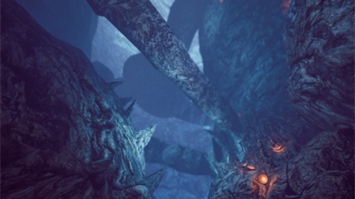 "Giant Cave" 3D environment artwork