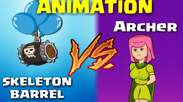 Clash Royale Parody: Skeleton Barrel vs Archer
