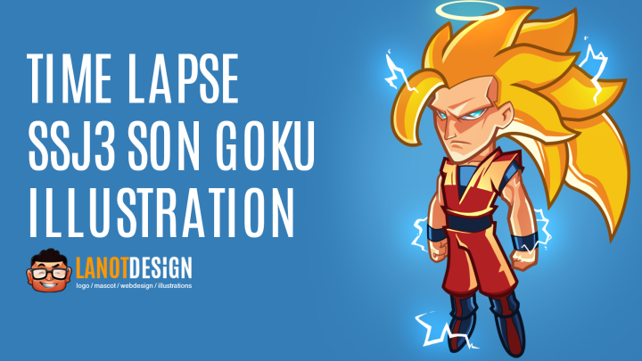 Time Lapse SSJ3 Son Goku Illustration