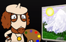 Painting in Pallet Town