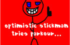 Optimistic Stick Man Tries Parkour