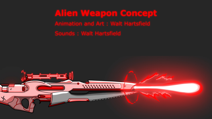 Alien Plasma Rifle Concept Animation V1