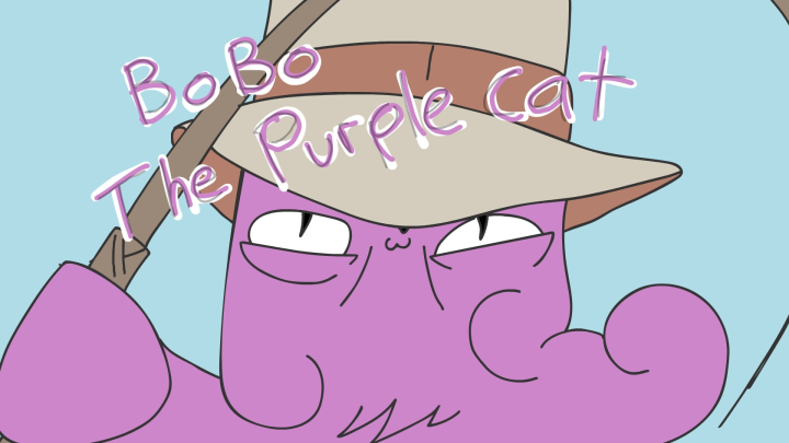Bobo The Purple Cat