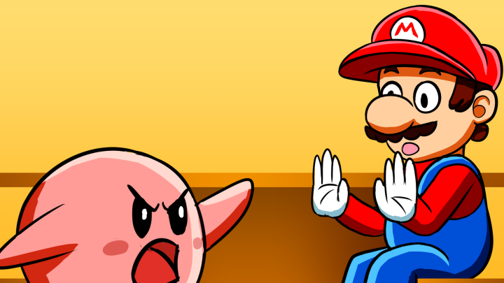 Kirby calls out Mario (Animatic)