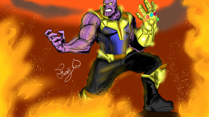 THANOS SPEED DRAWING