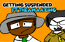 GETTING SUSPENDED! (Ft TheAmaazing ) - A Prof Beetle boy Animation