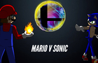 Smash Bros Switch animation Sonic versus Mario