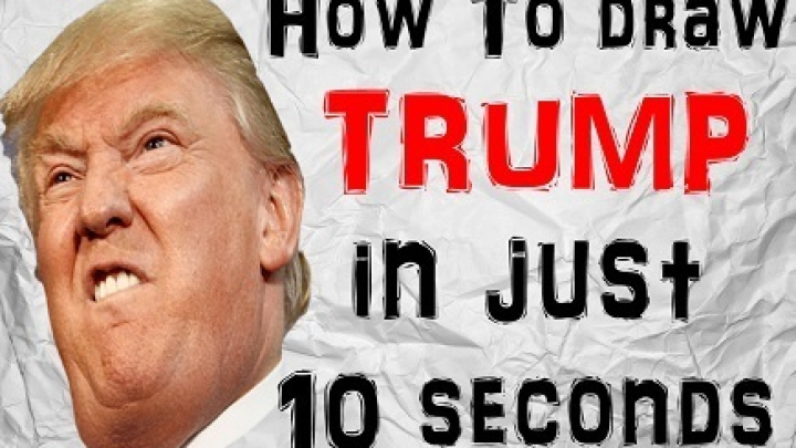 How to draw Trump in 10 seconds