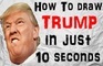 How to draw Trump in 10 seconds