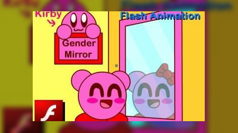 Kirby Gender Mirror Flash Animation