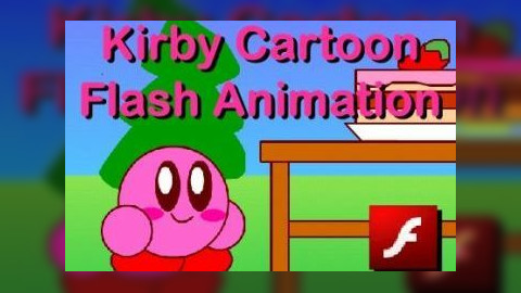 Kirby Eating Cake Flash Animation