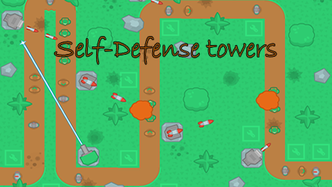 Self-defense towers