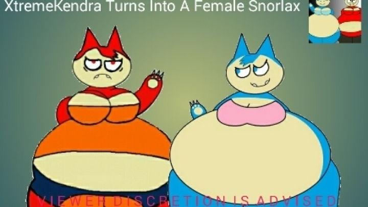 XtremeKendra Turns Into A Female Snorlax