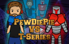 PewDiePie vs T Series Boxing Fight Animation