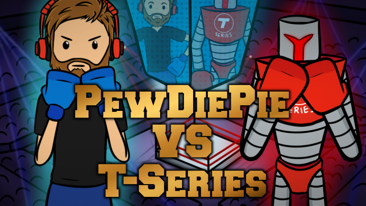 PewDiePie vs T Series Boxing Fight Animation