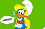 Escaping bound Smurfette Animated with sound,