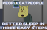 Better sleep in three steps - People Cat People