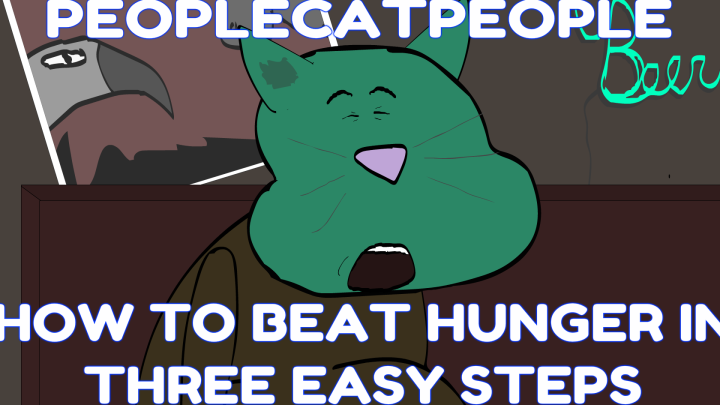how to BEAT hunger in 3 easy steps - People Cat People Animated Short Short