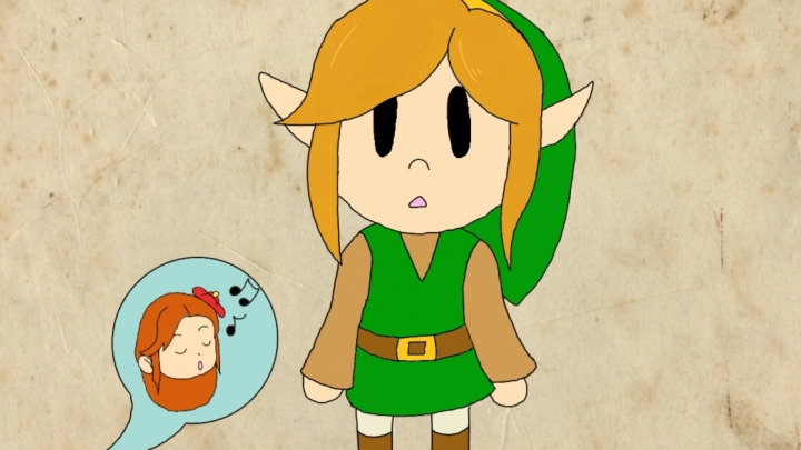 Link's Awakening Animation-Link and Marin