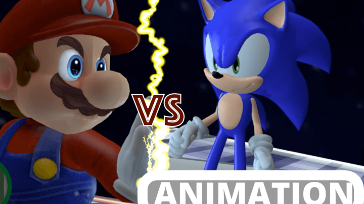 Mario VS Sonic SSB Animation