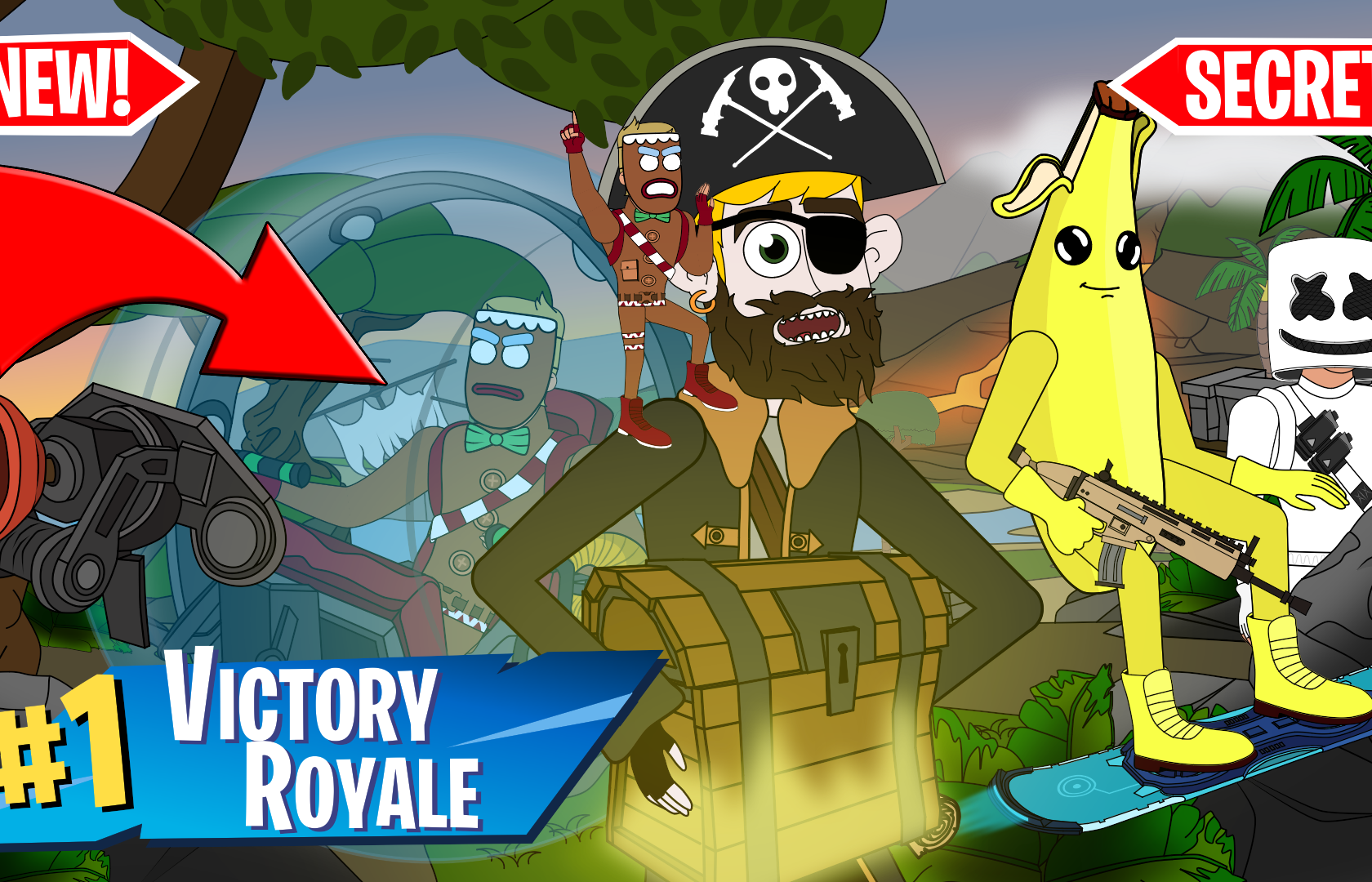 FORTNITE ANIMATION - SECRET TREASURE HUNT