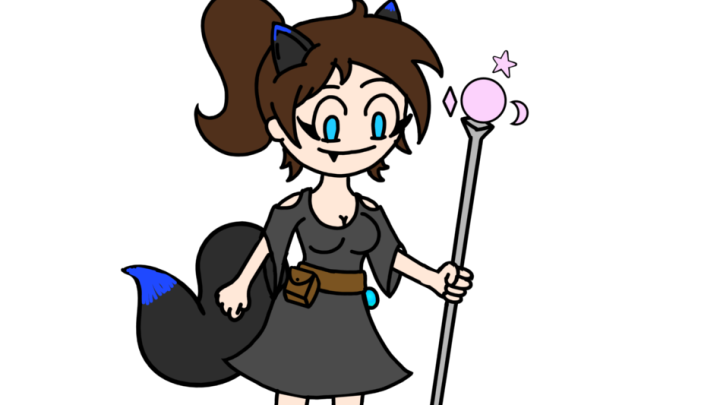 wolf girl witch (practice animation)