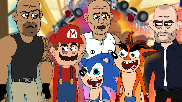 Fast & Furious: Hobbs & Shaw w/ Mario & Crash (Parody Animation)