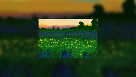 Secret of evening meadow