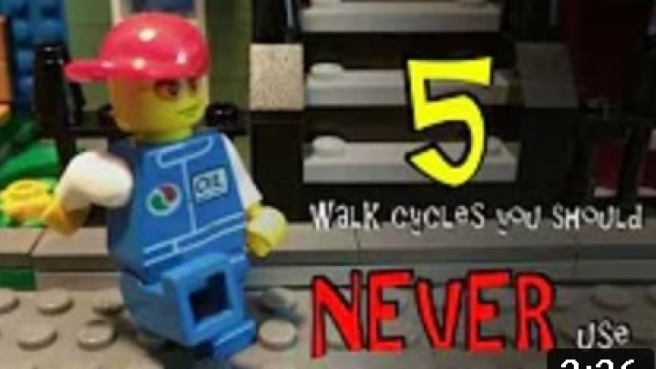 5 Walk Cycles You Should Never Use (Brickfilm / stop motion tutorial)